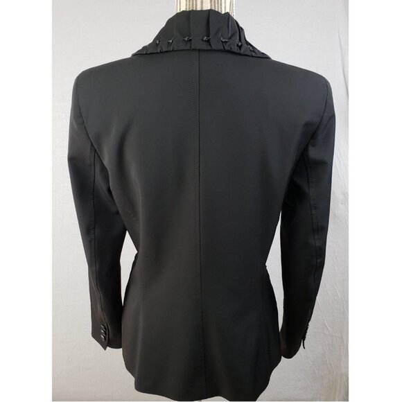 JAVIER SIMORRA Barcelona Blazer Jacket Black size 6 Preppy Y2K - Picture 16 of 16